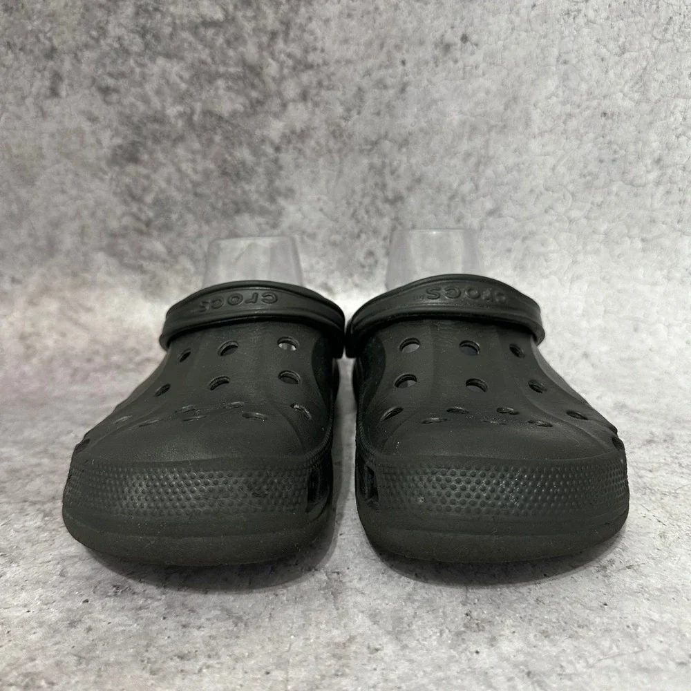 Crocs Baya Clog Mens Size 8 Black Slip On Casual Comfort Water Shoes Lightweight